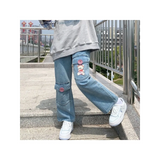 Japan Preppy Style Denim Trousers