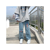 Japan Preppy Style Denim Trousers