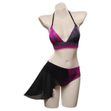 LoL Jinx Swimsuit Cosplay - Two-Piece Bikini for Summer & Halloween