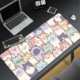 Kawaii Cat Constellation Desk Mat