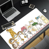 Kawaii Cat Constellation Desk Mat