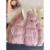 Kawaii Double Sided Love Bear Winter Puffer Jacket