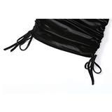 Kawaii Drawstring Mini Dress
