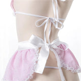 Kawaii Pink Apron Maid Lingerie Set
