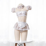 Kawaii Pink Apron Maid Lingerie Set
