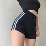 Hollow Out Punk Shorts