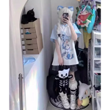 Kawaii Y2K Harajuku Top – Detachable Sleeve Anime Tee