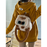 Kawaii Zip-Up Hoodie - Oversized Cute Bear Sweatshirt for Women