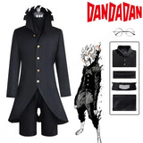 Dandadan Ken Takakura Okarun Cosplay – Black Uniform with Wig & Glasses