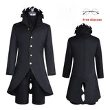 Dandadan Ken Takakura Okarun Cosplay – Black Uniform with Wig & Glasses