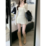 Mori Girl Lace Knit Dress