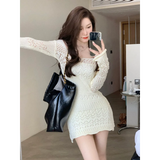 Mori Girl Lace Knit Dress