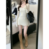 Mori Girl Lace Knit Dress