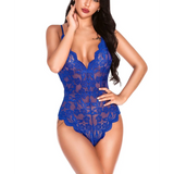 Lace V-Neck One Piece Teddies
