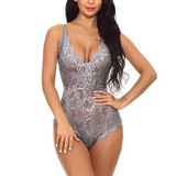 Lace V-Neck One Piece Teddies