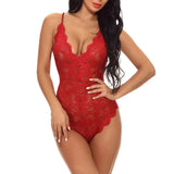 Lace V-Neck One Piece Teddies