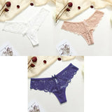 Lace Thongs - 3 Piece