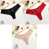 Lace Thongs - 3 Piece