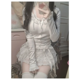 Lace Tiered Mini Skirt – Kawaii Sweet Lolita High Waist