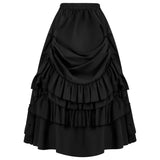 Layered Steampunk Skirt – Victorian Ruffles Cosplay Gothic