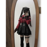 Lolita Harajuku Set – Lace Blouse & High Waist Skirt
