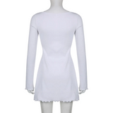 Solid Casual Knitted Dresses