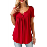 Women's Loose Summer V-Neck T-Shirt