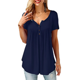 Women's Loose Summer V-Neck T-Shirt