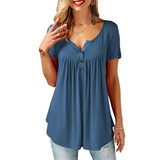 Women's Loose Summer V-Neck T-Shirt