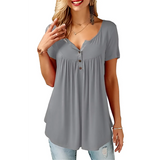 Women's Loose Summer V-Neck T-Shirt