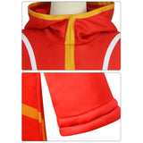Luffy Egghead Island Cosplay – One Piece 163 Red Robe & Straw Hat Set