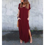 Short Sleeved Maxi Dress