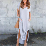 Short Sleeved Maxi Dress