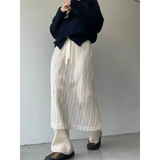 Harajuku Lace Embroidered Maxi Skirt