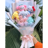 Plush Bouquet - My Melody, Kuromi, Cinnamoroll, KT Cat