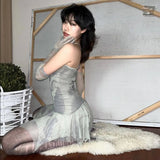 Mesh Slip Mini Dress