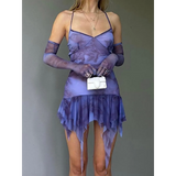 Mesh Slip Mini Dress