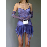 Mesh Slip Mini Dress