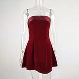 Elegant Velvet Mini Dress