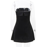 Elegant Velvet Mini Dress