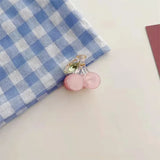Gold Pearl Rhinestone Mini Hair Clip
