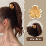 Gold Pearl Rhinestone Mini Hair Clip