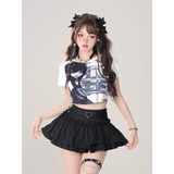 Fairy Kei Ruffle Mini Skirt
