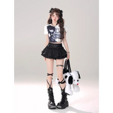 Fairy Kei Ruffle Mini Skirt
