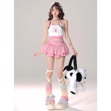 Fairy Kei Ruffle Mini Skirt