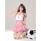 Fairy Kei Ruffle Mini Skirt