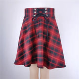 Gothic Lace-Up Mini Skirt – Harajuku Hipster Style for Women