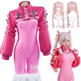 Nikki Alice Cosplay Costume – Pink Bodysuit, Jacket, Wig & Ears Set