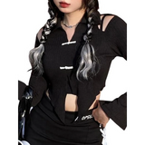 Open Shoulder Chinese Style Blouses