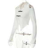 Open Shoulder Chinese Style Blouses